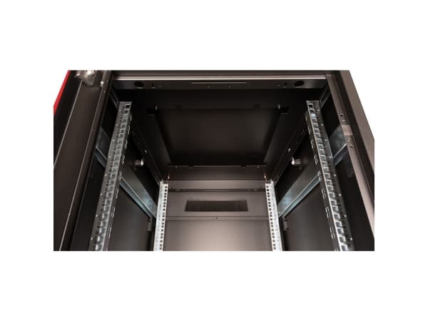 ROLINE 19-inch Network Cabinet Pro 42 U, 600x800 WxD Glass door black, Freestanding rack, 42U, 600 kg, Rack rails, Adjustable feet, 83.7 kg