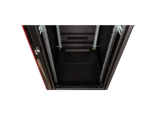 ROLINE 19-inch Network Cabinet Pro 42 U, 600x800 WxD Glass door black, Freestanding rack, 42U, 600 kg, Rack rails, Adjustable feet, 83.7 kg