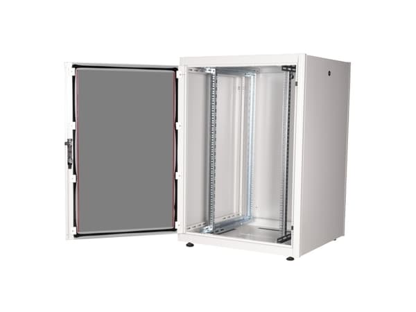 ROLINE 26.21.0033, Fristående rack, 22U, 600 kg, Kuggskenor, Justerbara fötter, 62 kg