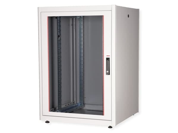 ROLINE 26.21.0033, Frittstående hylle, 22U, 600 kg, Rack skinner, Justerbare bein, 62 kg