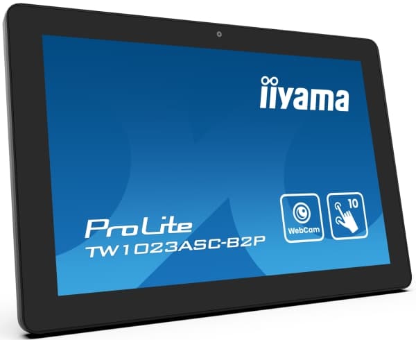 iiyama ProLite TW1023ASC-B2P - LED-skärm - 10.1" - stationär - pekskärm - 1280 x 800 WXGA @ 60 Hz - IPS - 450 cd/m² - 1000:1 - 25 ms - HDMI - högtala