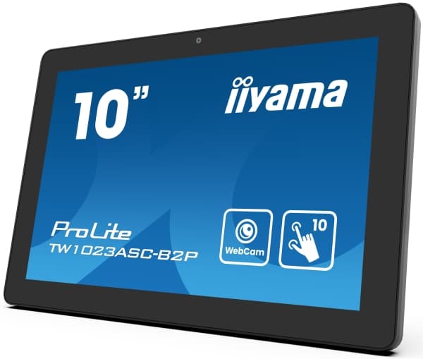 iiyama ProLite TW1023ASC-B2P - LED-skärm - 10.1" - stationär - pekskärm - 1280 x 800 WXGA @ 60 Hz - IPS - 450 cd/m² - 1000:1 - 25 ms - HDMI - högtala