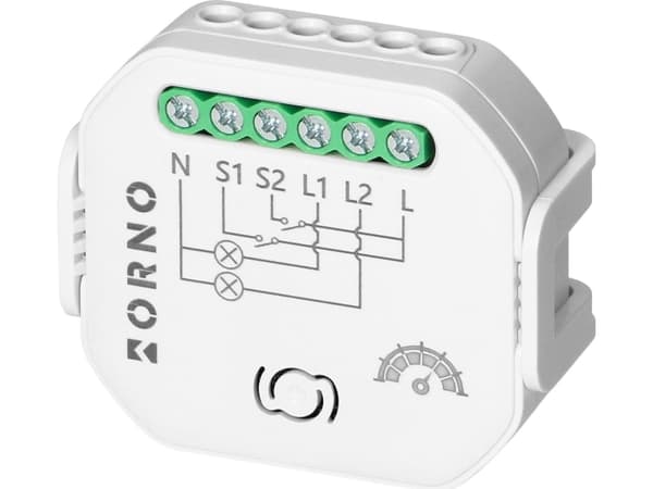 Orno 2-kanavainen induktiorele himmennin Tuya Smart Wi-Fi+BLE