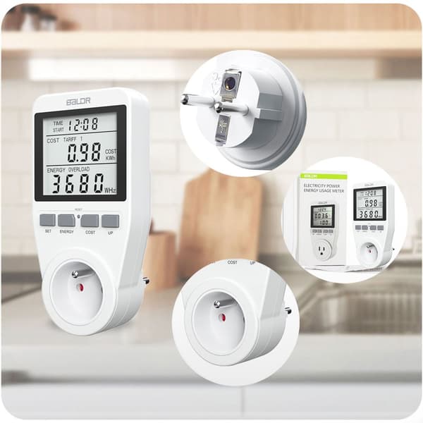 Berdsen BD-990 yksivaiheinen wattimittari, valkoinen