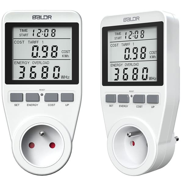 Berdsen BD-990 yksivaiheinen wattimittari, valkoinen