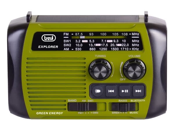Trevi RA 7F30 BT, Bärbar, Analog, AM, FM, SW, Svart, Grön, Monokromatiskt, Rotations-