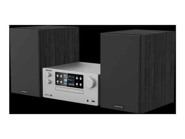 Kenwood Electronics M-925DAB-S, Kodin mikroaudiojärjestelmä, Musta, Hopea, 50 W, 2-suuntainen, 13 cm, 3 cm