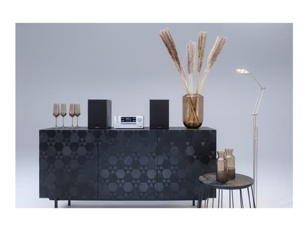 Kenwood M-925DAB-S - Mikrosystem - 2 x 50 watt - sølv