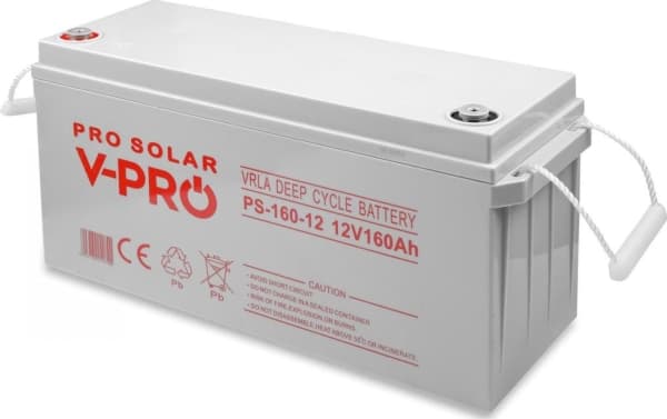 Volt BATTERI VOLT POLSKA DEEP CYCLE VPRO SOLAR 12V 160Ah VRLA VEDLIKEHOLDSFRITT