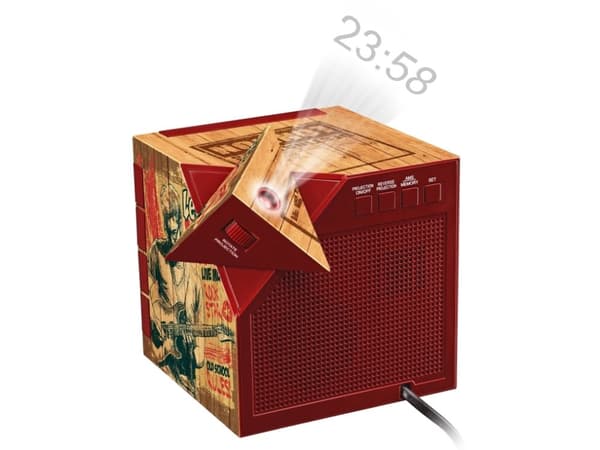 Bigben Interactive RR70PROCKWOOD, Klokke, Digitalt, FM, PLL, 87,5 - 108 MHz, LCD, Sort, Brun, Rød