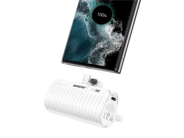 SKROSS Power Stand 18,5 W 5000 mAh - Powerbank og smarttelefonstativ i (SKPB0003RPSCN)