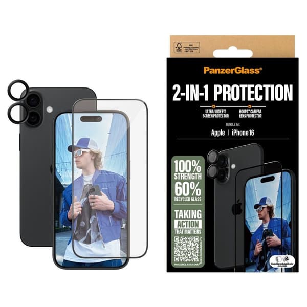 PanzerGlass - iPhone 16 6.1 2-in-1 Bundle