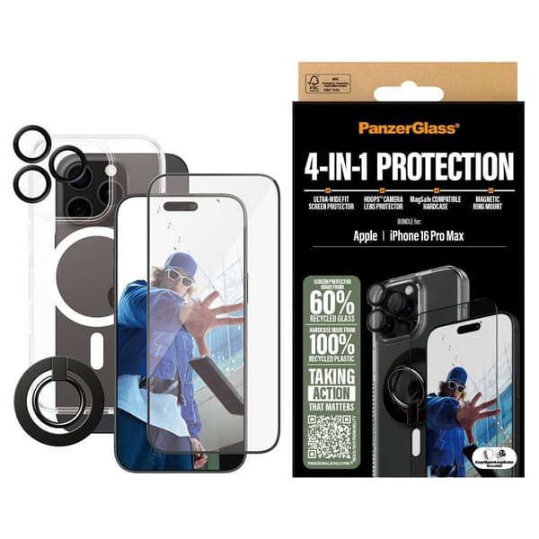PanzerGlass - iPhone 16 Pro Max 6.9 4-in-1 Protection Bundle