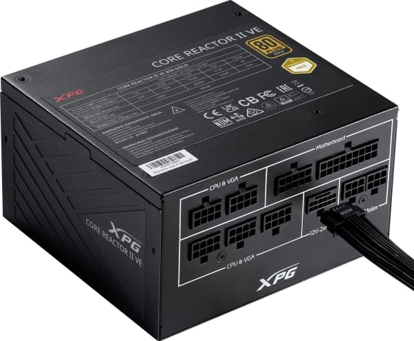 Zasilacz ADATA ADATA XPG zdroj CORE REACTOR II VE 750W, 80+ GULL, Plně Modularní, ATX 3.1 Sort