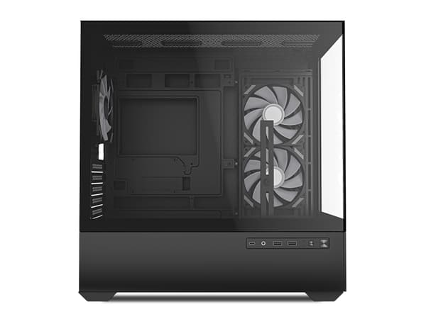 Sharkoon MK6 RGB, Midi Tower, PC, Hvit, Micro ATX, Mini-ITX, Spilling, Multi