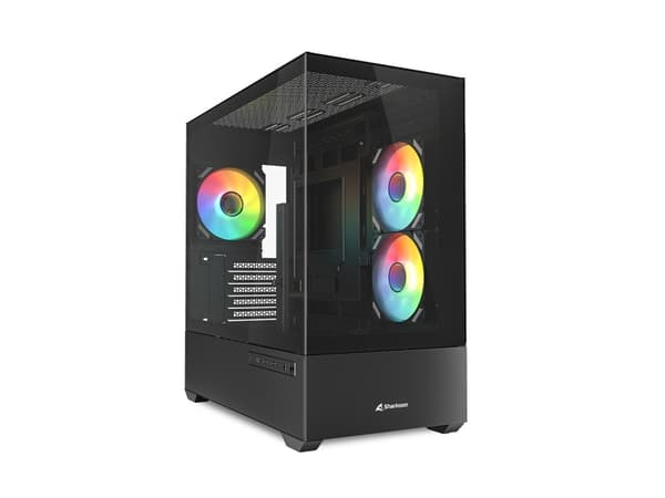 Sharkoon MK6 RGB, Midi Tower, PC, Vit, micro ATX, Mini-ITX, Spela, Multi Vit