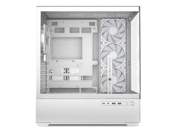 Sharkoon AK6 RGB, PC, White, ATX, micro ATX, Mini-ATX, Tempered glass, Multi, 17 cm