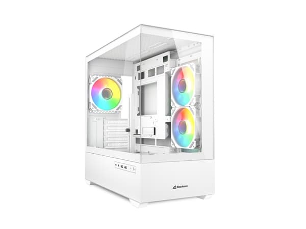Sharkoon MK6 RGB, Midi Tower, PC, Svart, micro ATX, Mini-ITX, Spela, Multi Svart