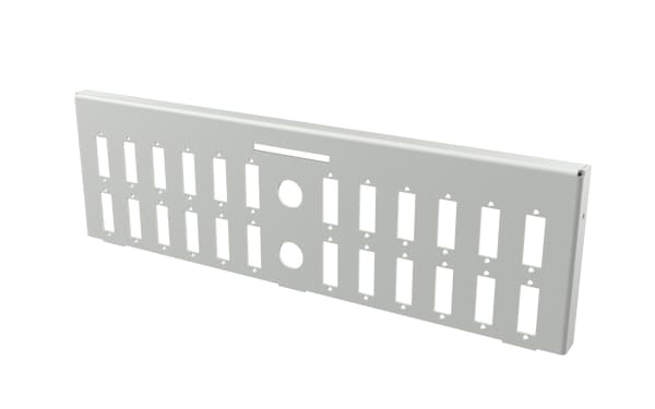 EFB Elektronik 53604.4V2, Platta till rackskåp, Grå, Stål, 53604.1V2