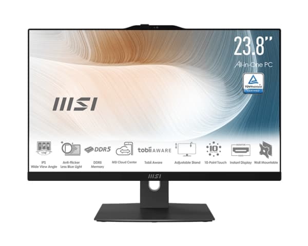 MSI Modern AM242P 11M - Allt-i-ett - upp till - RAM 16 GB - SSD 512 GB - NVMe - Gigabit Ethernet - Bluetooth 5.3 1920 x 1080