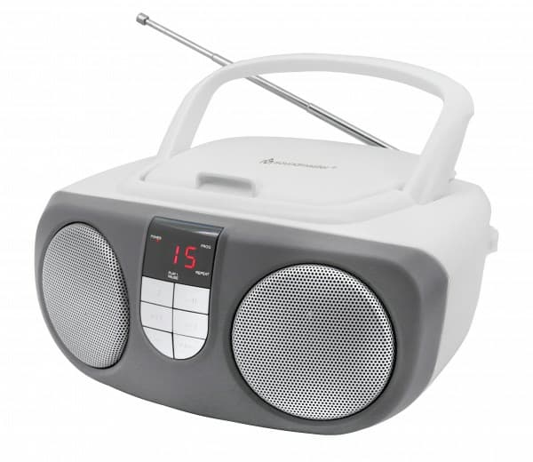 Soundmaster SCD1400WE, Grå, Hvit, Bærbar CD-spiller
