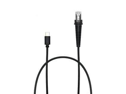 Newland tilkoblingskabel RJ45 til USB-C rett kabel, 1,8 m, svart, egnet for alle HR, FR og FM (CBL017U)