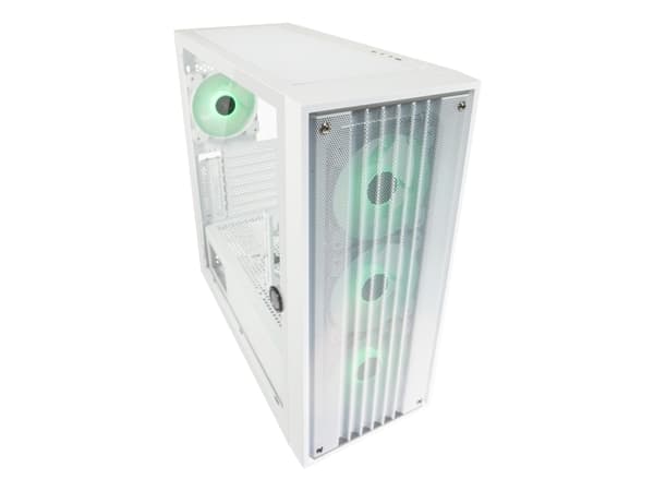 Kotelo Micro-ATX 810W valkoinen USB3.2/Audio,ilman virtalähdettä