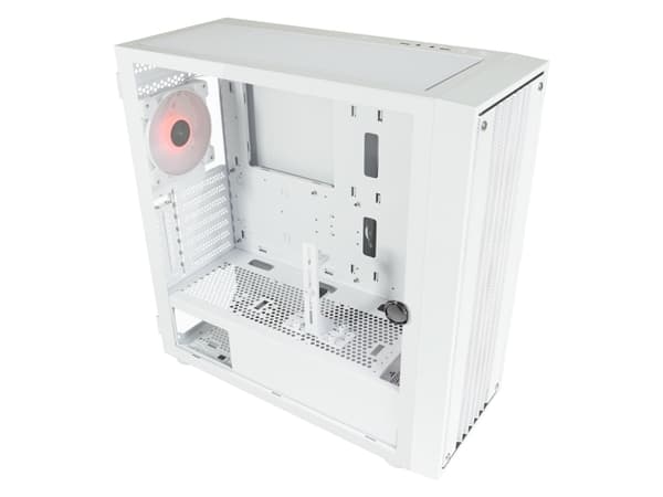 Kotelo Micro-ATX 810W valkoinen USB3.2/Audio,ilman virtalähdettä