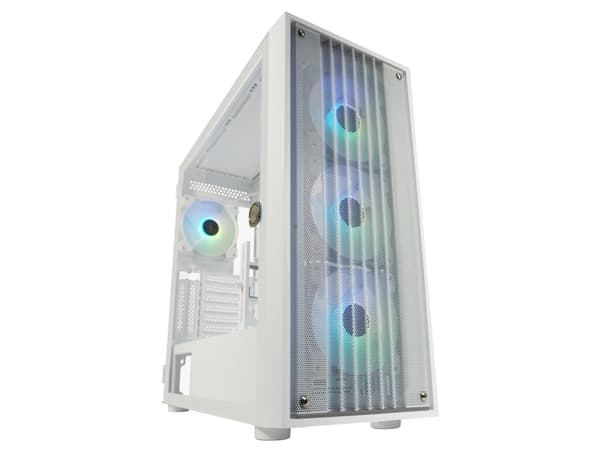 Kotelo Micro-ATX 810W valkoinen USB3.2/Audio,ilman virtalähdettä Valkoinen