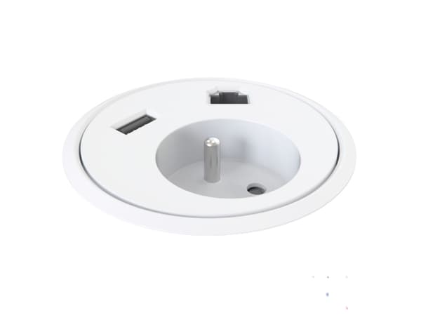 Kondator 935-PD32W, Perus, Valkoinen, 1 AC-pistorasia(a), Tyyppi E, Tyyppi E, 1,25 m