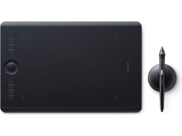 Wacom Intuos Pro M South, Ledning & Trådløs, 5080 Ipi, 224 x 148 mm, USB/Bluetooth, Penn, Sort