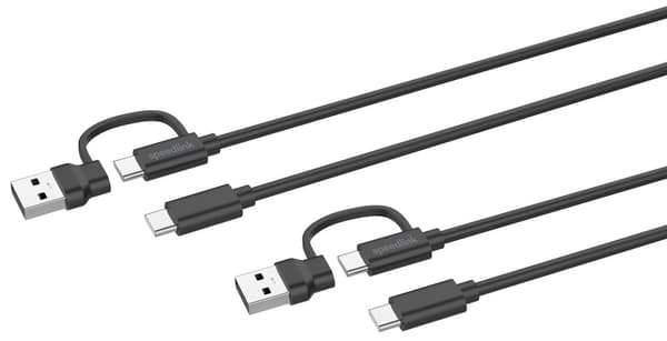 Speedlink - STREAM Play  Charge USB-C/A to USB-C Cable Set, black