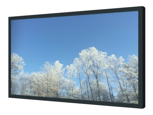 HI-ND - Monteringskomponent (frontdeksel) - for flatpanel - pulverbelagt metall - svart - skjermstørrelse: 55" - kiosk