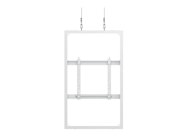 Multibrackets M Pro Series - Kotelo - keskikokoinen - LCD-näytölle - johto, b2b - teräs - valkoinen, RAL 9005 - näytön koko: 55" - kattoon asennettav