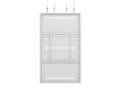 Miniatyrbilde 3 av 5: Multibrackets M Pro Series - Innhegning - for digitalt skiltingspanel - kabel, medium - stål - hvit - skjermstørrelse: 75" - takmonterbar