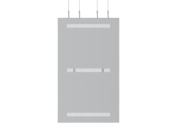 Multibrackets M Pro Series - Innhegning - for digitalt skiltingspanel - kabel, medium - stål - hvit - skjermstørrelse: 75" - takmonterbar