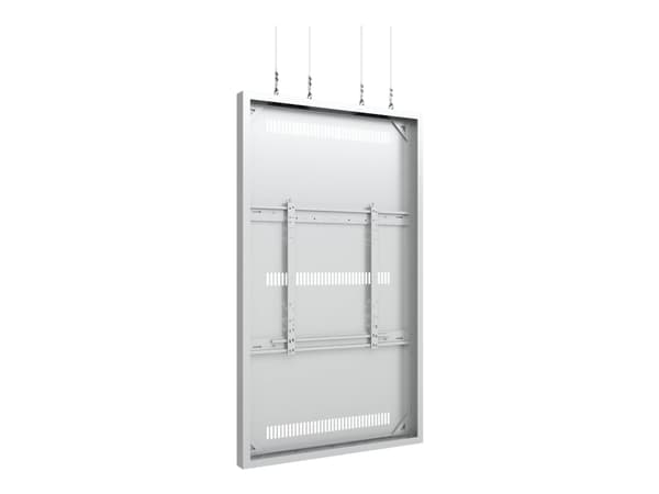 Multibrackets M Pro Series - Innhegning - for digitalt skiltingspanel - kabel, medium - stål - hvit - skjermstørrelse: 75" - takmonterbar