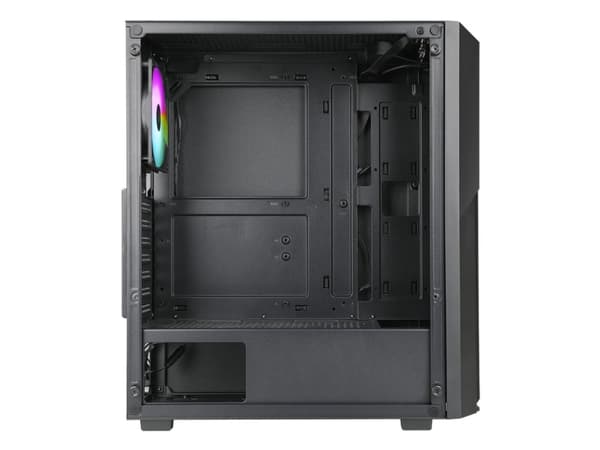 AZZA Fighter - - genomskinlig sidopanel (härdat glas) - ingen strömförsörjning - USB/ljud