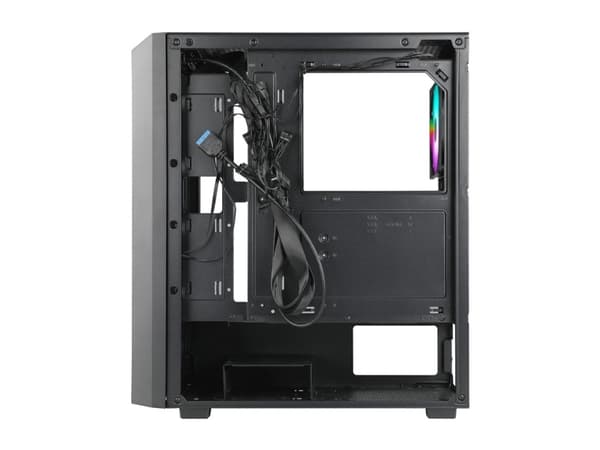 AZZA Fighter - - genomskinlig sidopanel (härdat glas) - ingen strömförsörjning - USB/ljud