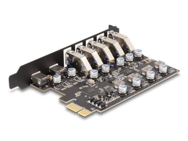 DeLOCK 90346, PCIe, USB 3.2 Gen 1 (3.1 Gen 1), USB Type-C, PCIe 2.0, Black, China, 5 Gbit/s