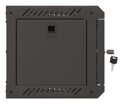 Lanberg - Rack skåp - väggmontering - svart, RAL 9004 - 4U - 10"