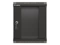 Pikkukuva 3 / 5: 10" 6U 300X300 MUSTA LASIOVINEN LANBERG ASENNUSTELINE (FLAT PACK)