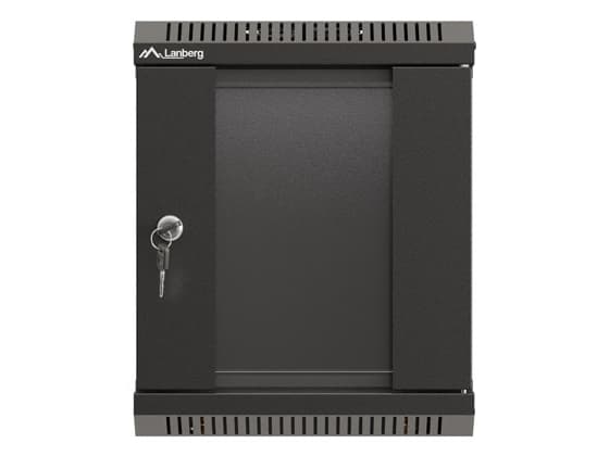 10" 6U 300X300 MUSTA LASIOVINEN LANBERG ASENNUSTELINE (FLAT PACK)