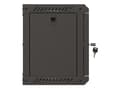 Pikkukuva 4 / 5: 10" 6U 300X300 MUSTA LASIOVINEN LANBERG ASENNUSTELINE (FLAT PACK)