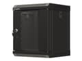Pikkukuva 2 / 5: 10" 6U 300X300 MUSTA LASIOVINEN LANBERG ASENNUSTELINE (FLAT PACK)
