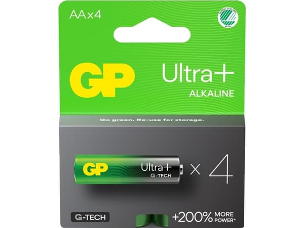 GP Ultra Plus alkaliparisto AA 15AUP/LR6 4-pack 4 kpl