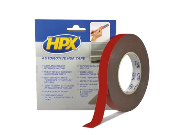 HPX kaksipuolinen teippi 9mm x 10m
