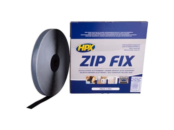 HPX zip fix velcro tape sort, 20mm x25m (hook)