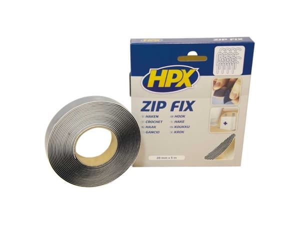HPX zip fix velcro tape 20mmx5m (hook)
