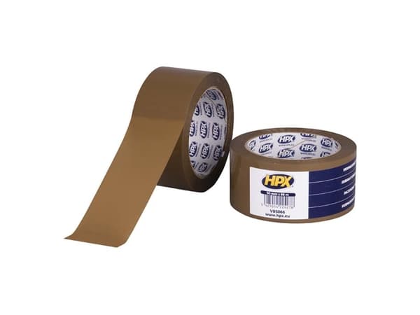 HPX förpackningstejp brun 50mm x 66m (1rl)